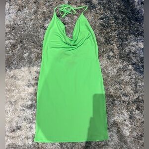 Stretchy Green Mini Dress